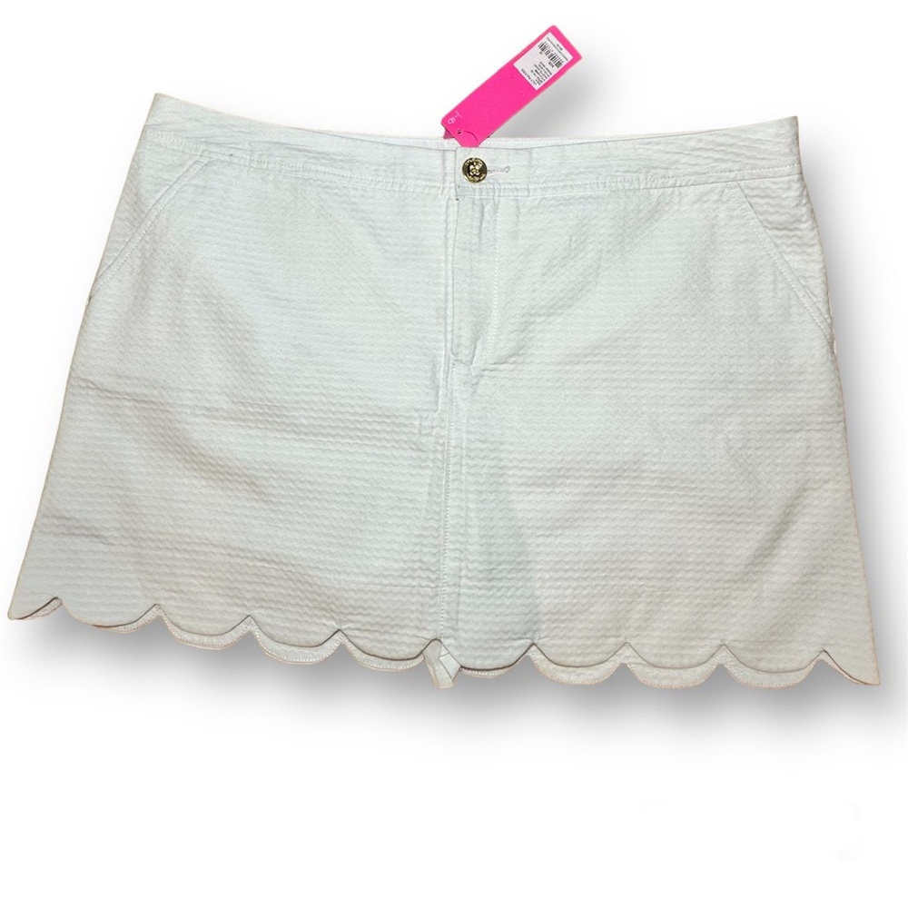 Lilly Pulitzer Colette Scallop Hem Knit Skort Sz 16 NWT - Picture 2 of 12
